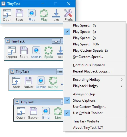 TinyTask(免费自动化脚本录制执行工具) TinyTask(免费自动化脚本录制执行工具)