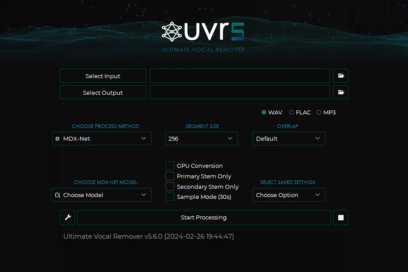 UVR5(免费人声伴奏分离软件)