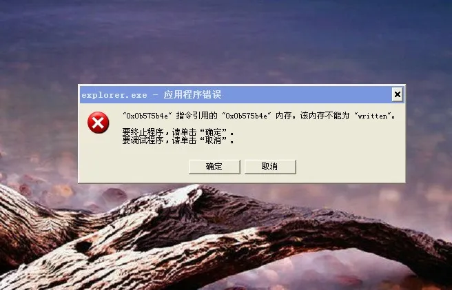 explorer.exe,应用程序错误.webp