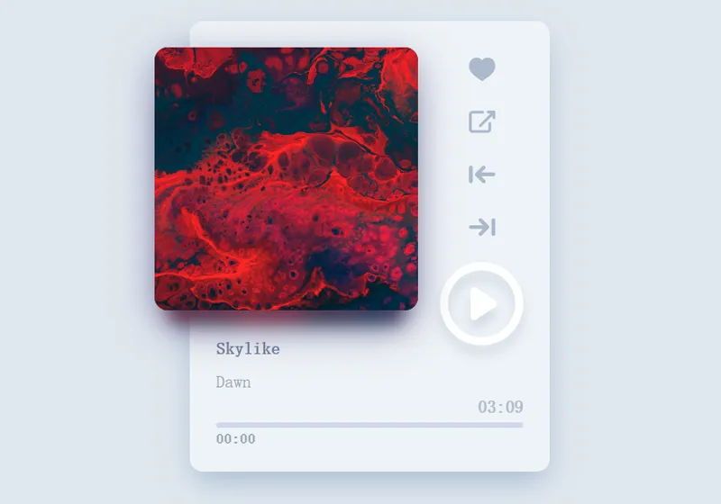 Vue简洁大气网页音乐播放器源代码-王子主页