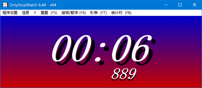 OnlyStopWatch(桌面计时器工具) v6.61 多语便携版-王子主页