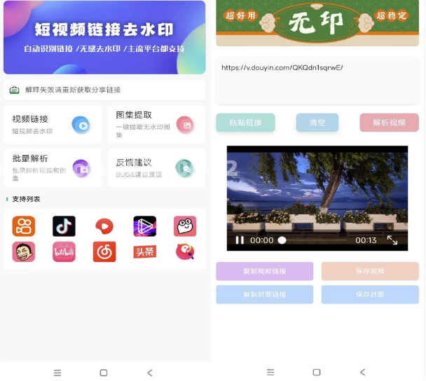 无印 v2.6 视频解析去水印工具-王子主页